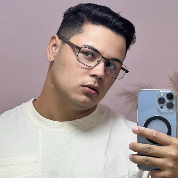 Armação de Óculos 81007 Quadrado Marrom